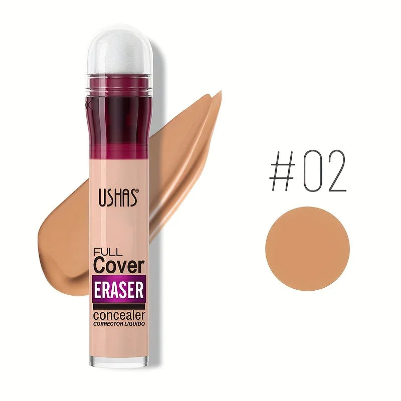 New Sponge Head Liquid Foundation Concealer Face Makeup Waterproof Oil-Control Concealer Base Cream Cover Dark Circles Skin Care