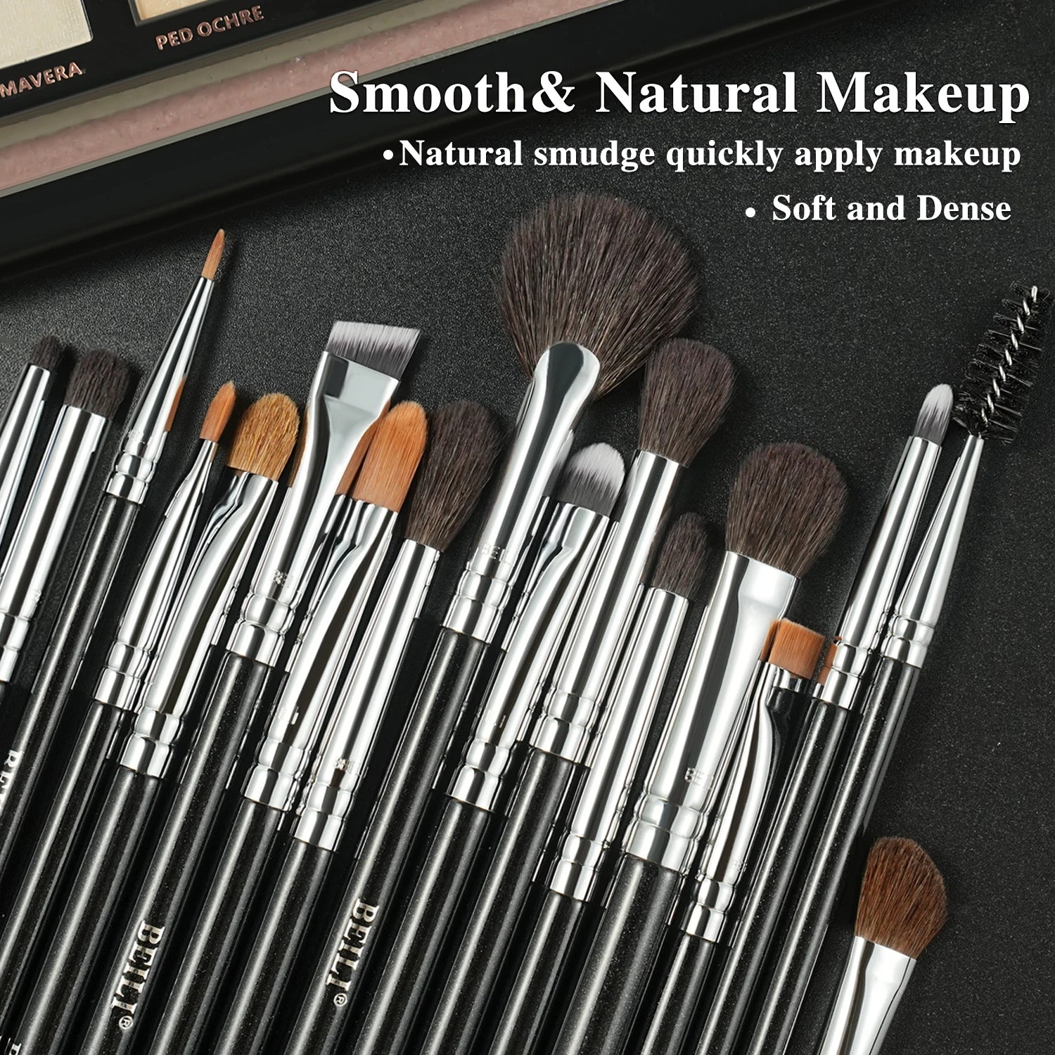 BEILI Soft 8/9/15/30Pcs Makeup Brushes Suitable for Foundation Powder Concealer Eyeshadow Eyebrow Eyelashes Eyeliner Brush Set