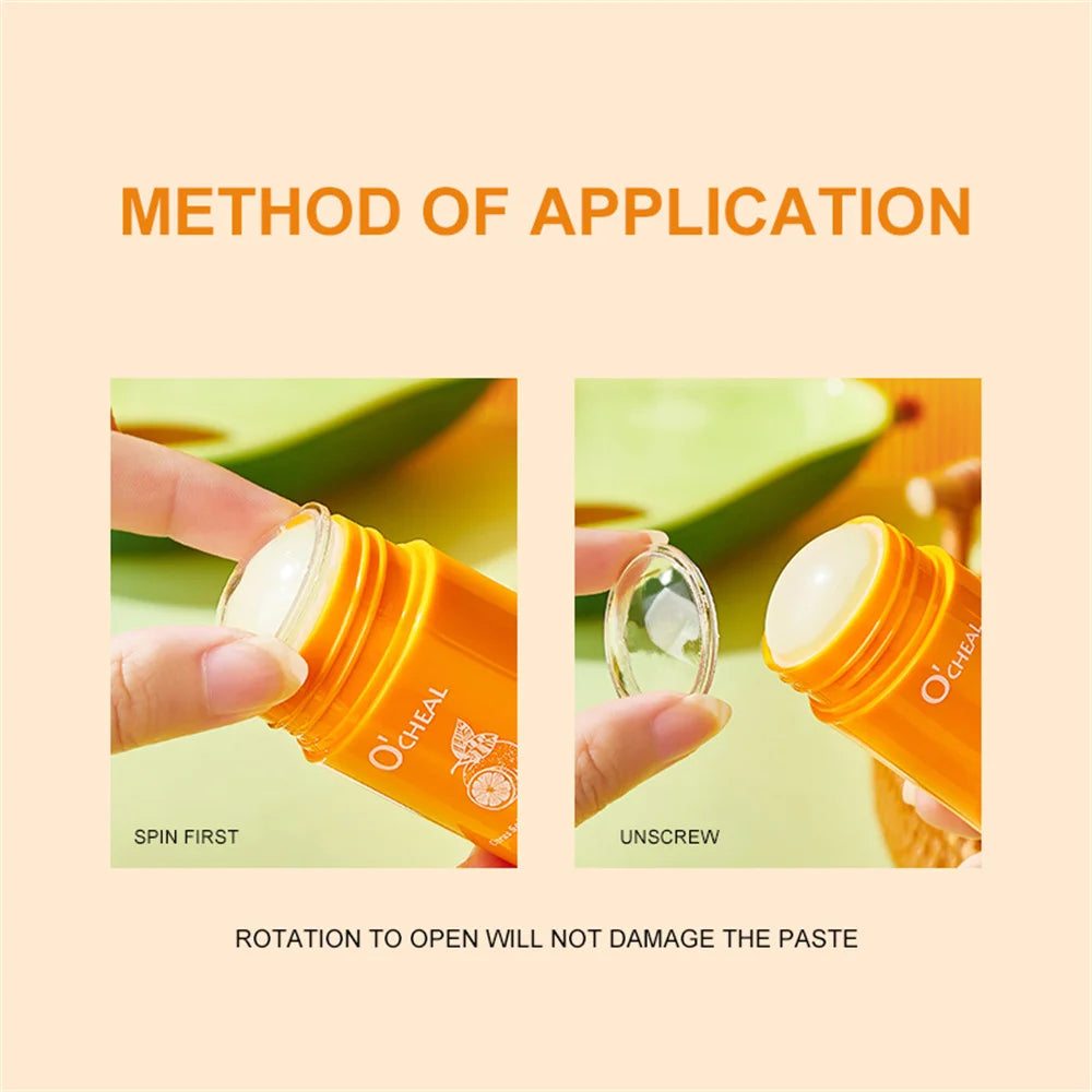 Ocheal Portable Avocado Makeup Remover Stick Deep Cleansing Balm Gel Cream Stick Remover Lip makeup Cosmetics Moisturizing skin