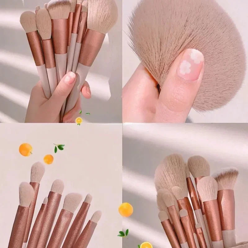 13Pcs Makeup Brush Set Make Up Concealer Brush Blush Powder Brush Eye Shadow Highlighter Foundation Brush Cosmetic Beauty Tools