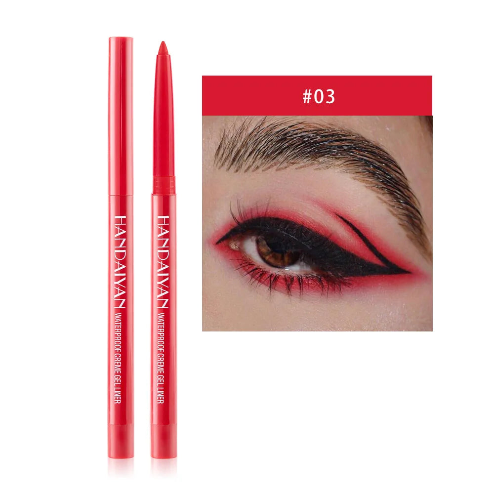 Sexy Purple Waterproof Matte Eye Cosmetics EyeLiner Pencil Long Lasting Women Fashion Pink Black Eye Charming Eye Liner Pencil