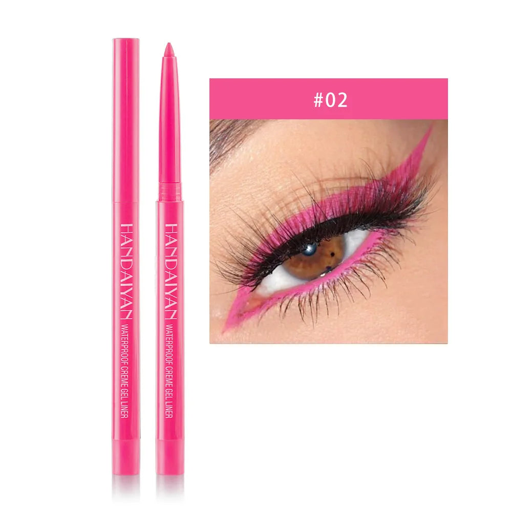 Sexy Purple Waterproof Matte Eye Cosmetics EyeLiner Pencil Long Lasting Women Fashion Pink Black Eye Charming Eye Liner Pencil