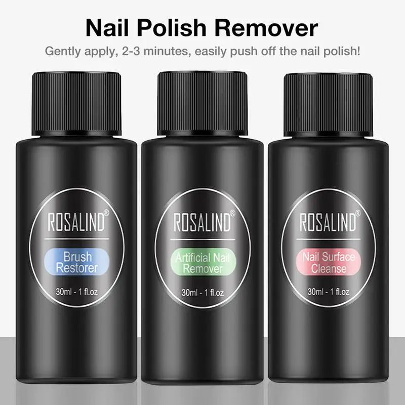 1pcs 30ml Nail Degreaser Removes Excess Gel Enhances Shine UV LED Nail Gel Polish Brush Cleaner