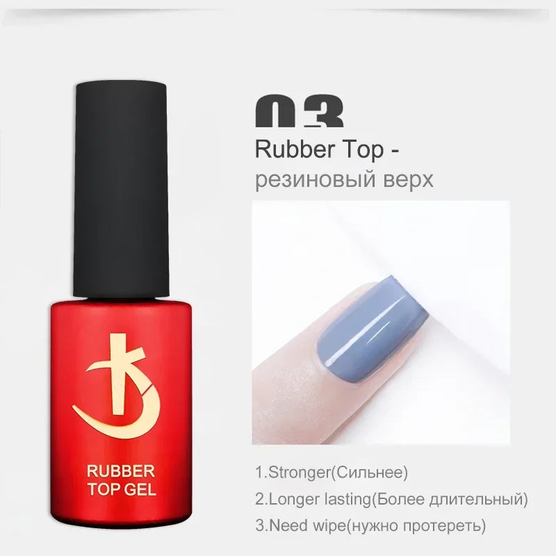 KODI JYJ Latest Thick Nail Base Coat 7ml Gel Varnish for Nail Manicure Semipermanent Rubber Base and Top Gel Nail Polish Gellak