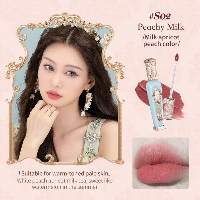 Flower Knows Strawberry Rococo Series Cloud Lip Cream Long Lasting Moisturizer Lip Tint Cosmetics Lip Gloss for Women Cosmetic