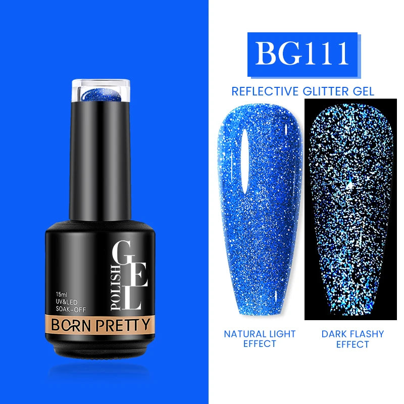 BORN PRETTY Cat Magnetic Gel Nail Polish 15ml Reflective Glitter Soak Off UV LED Gel Semi Permanent Nail Art Varnish Manicure