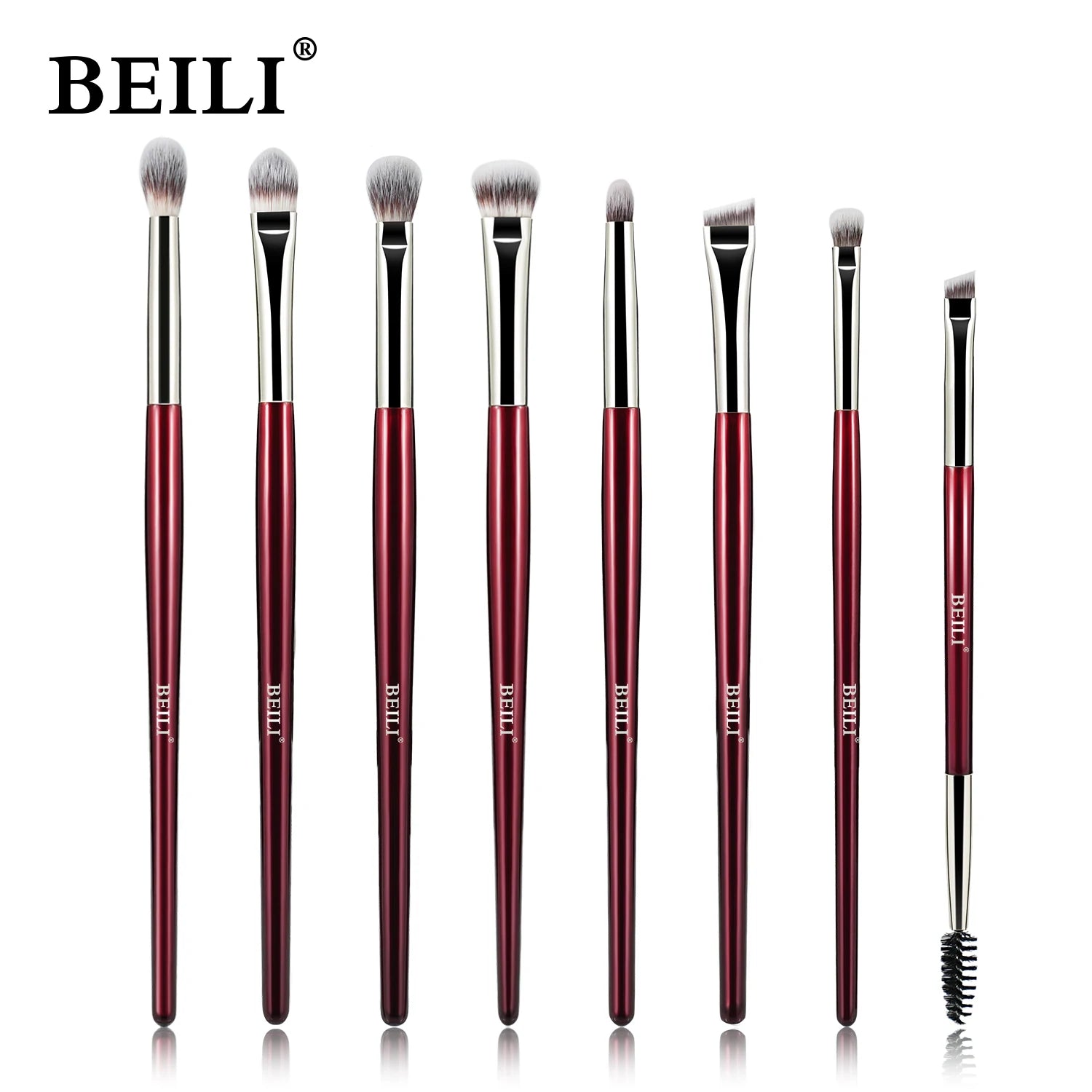 BEILI Soft 8/9/15/30Pcs Makeup Brushes Suitable for Foundation Powder Concealer Eyeshadow Eyebrow Eyelashes Eyeliner Brush Set