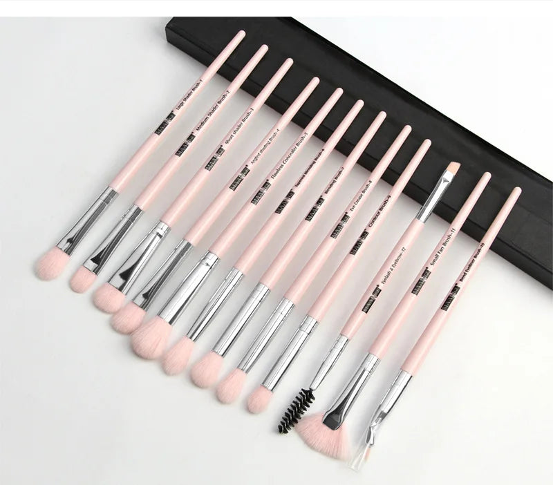 Makeup brushes set professional 12 pcs/lot Makeup Brushes Set Eye Shadow Blending Eyeliner Eyelash Eyebrow Brush For Makeup Tool