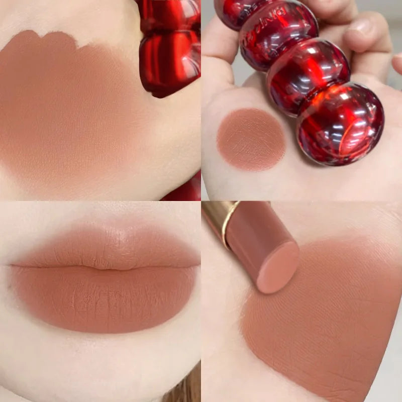 Waterproof Velvet Lipstick Easy To Wear Longstay Lip Stick Long-Lasting Matte Nude Lip Glaze Non-stick Makeup Lip Tint Cosmetics