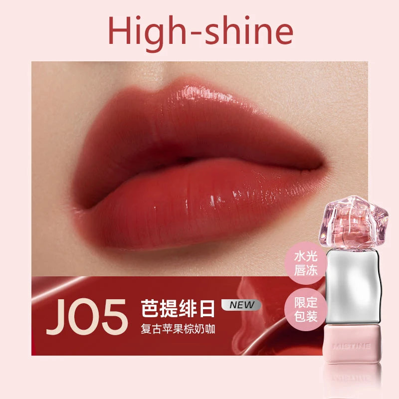 Mistine Lip Gloss Mirror-like Glossy Lip Tint Moisturizing Velvet Matte Long-lasting Liquid Lipstick