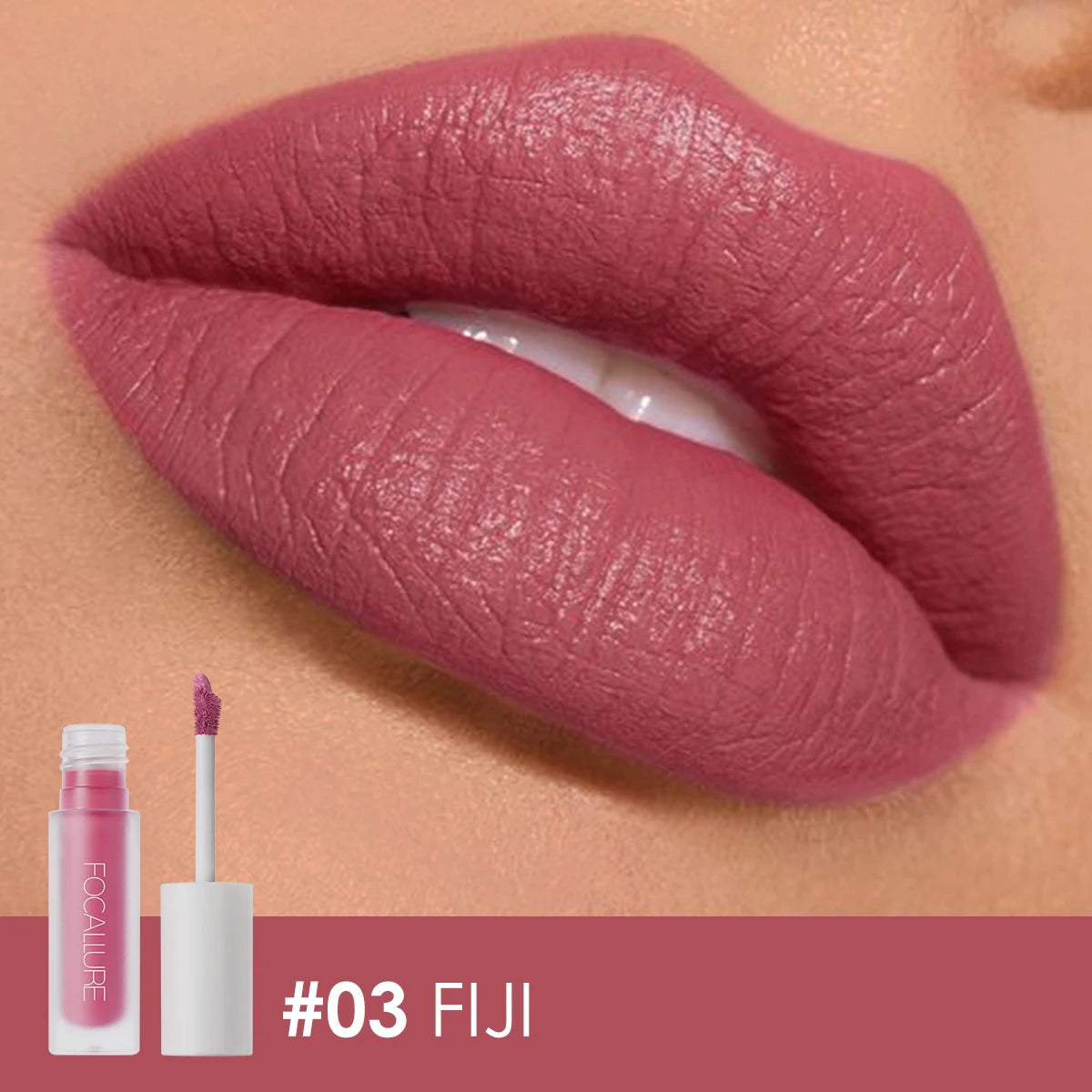 FOCALLURE Matte Velvet Liquid Lipstick Waterproof Non-stick Cup Lip Glosses Moisturizing Lightweight Lip Plumper Makeup Cosmetic