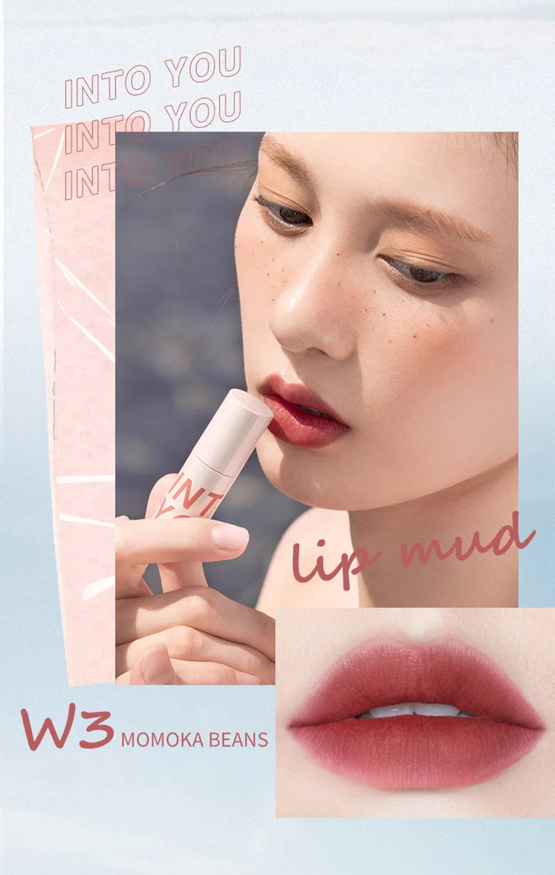 INTO YOU LIP MUD The Female Protagonist's Lips And Cheeks Are Dual Purpose Misted Face Mouth And Red Lip Beauty Cosmetics