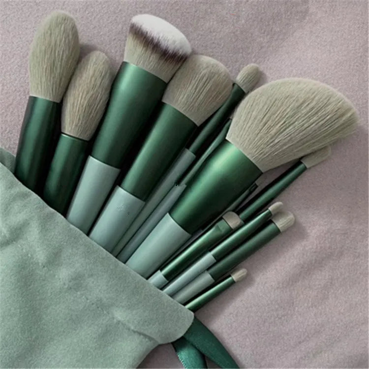 13PCS Black Makeup Brushes Set Powder Foundation Blush  Kabuki Blending Makeup Beauty Tools  Brochas Maquillaje for Cosmetics