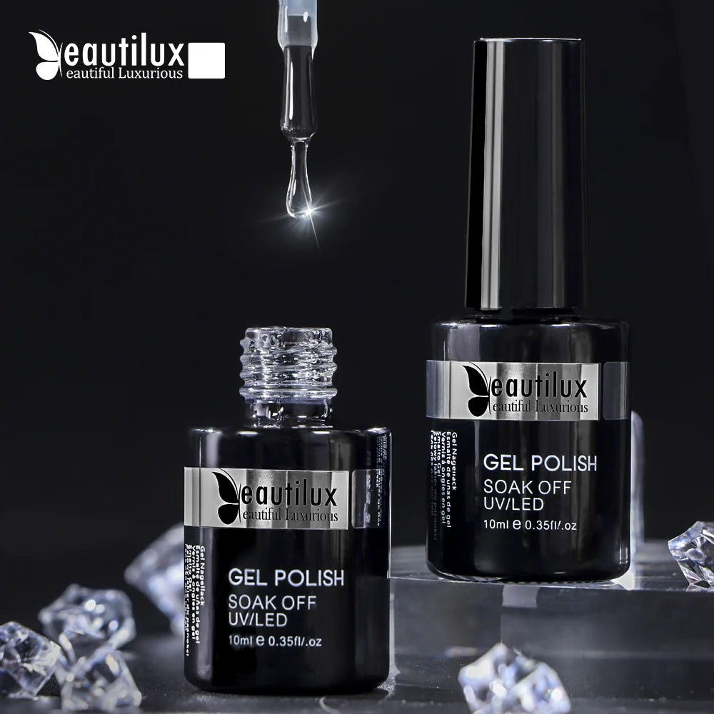 Beautilux Primer Rubber Base Top Coat Velvel Matte Top Coat Nail Art Degisn Clear Blossom Blooming Gel Foil Transfer Gel 10ml