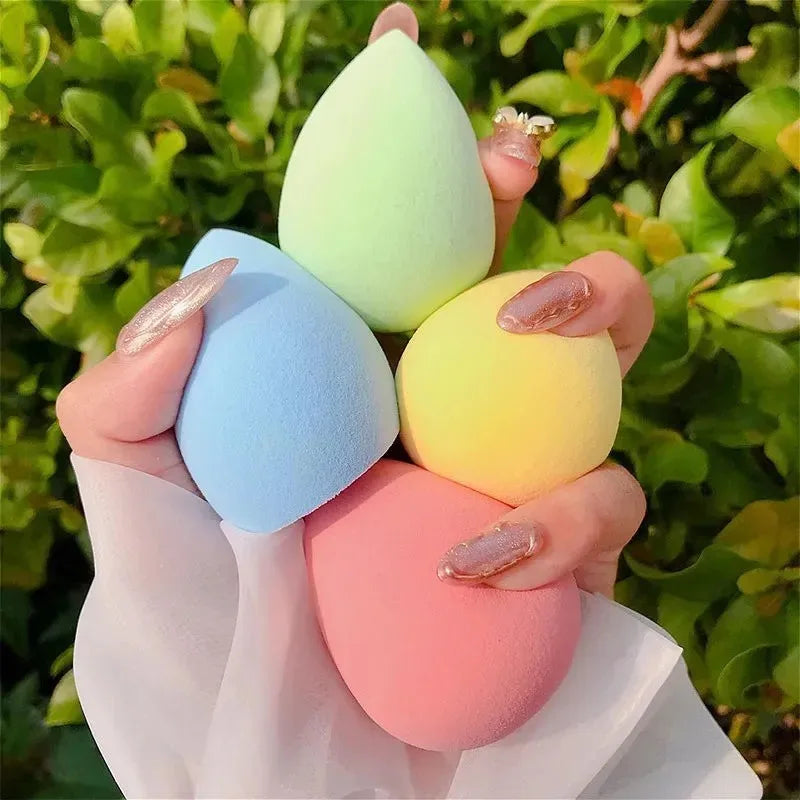 100/10Pcs Colorful Makeup Sponges Beauty Egg Face Liquid Foundation Concealer Blender Cosmetic Puff Makeup Sponge Tools