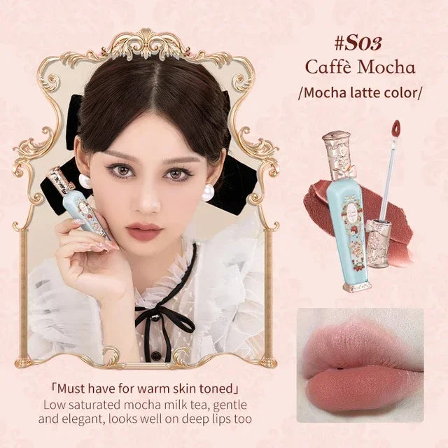 Flower Knows Strawberry Rococo Series Cloud Lip Cream Long Lasting Moisturizer Lip Tint Cosmetics Lip Gloss for Women Cosmetic