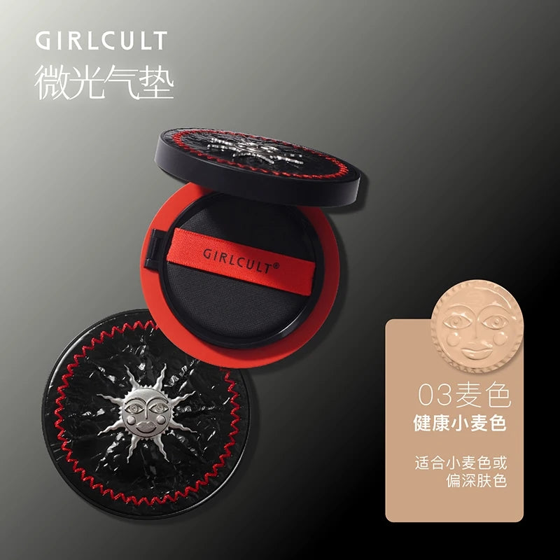 Girlcult Shimmer Air Cushion Oily Skin Liquid Foundation Light thin fit concealer is not easy to remove makeup oil controlnatur