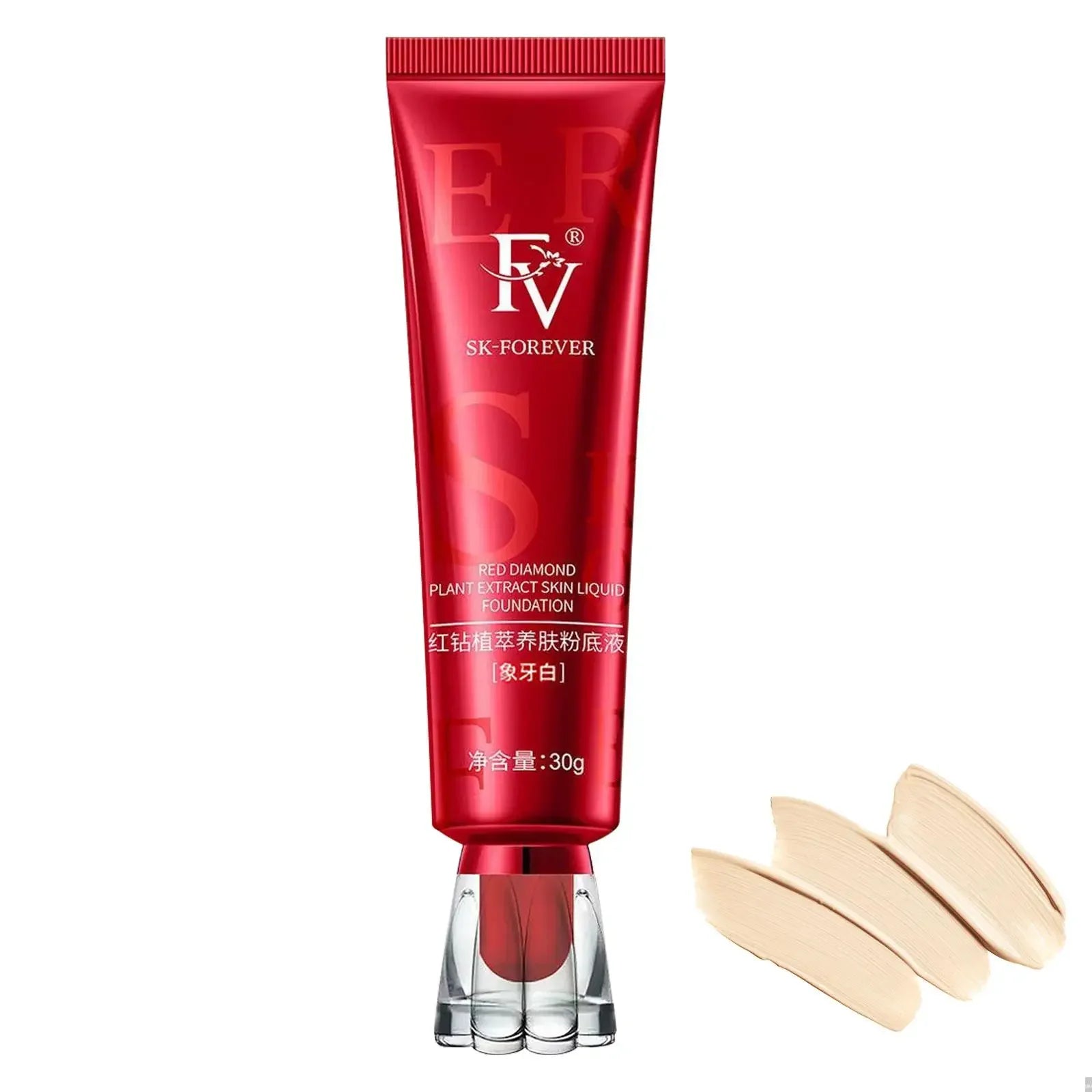 FV Red Diamond Plant Extract Skin Nourishing Liquid Moisturizing Easy Concealer Control Long-lasting Oil Not Foundation Rem