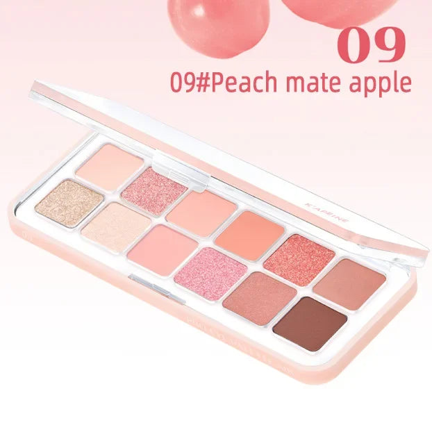 Spring Summer Pink Eyeshadow Palette Makeup Matte Shimmer Glitter Eye Shadow Lasting Charming Eyes Pigment Korea Cosmetics New