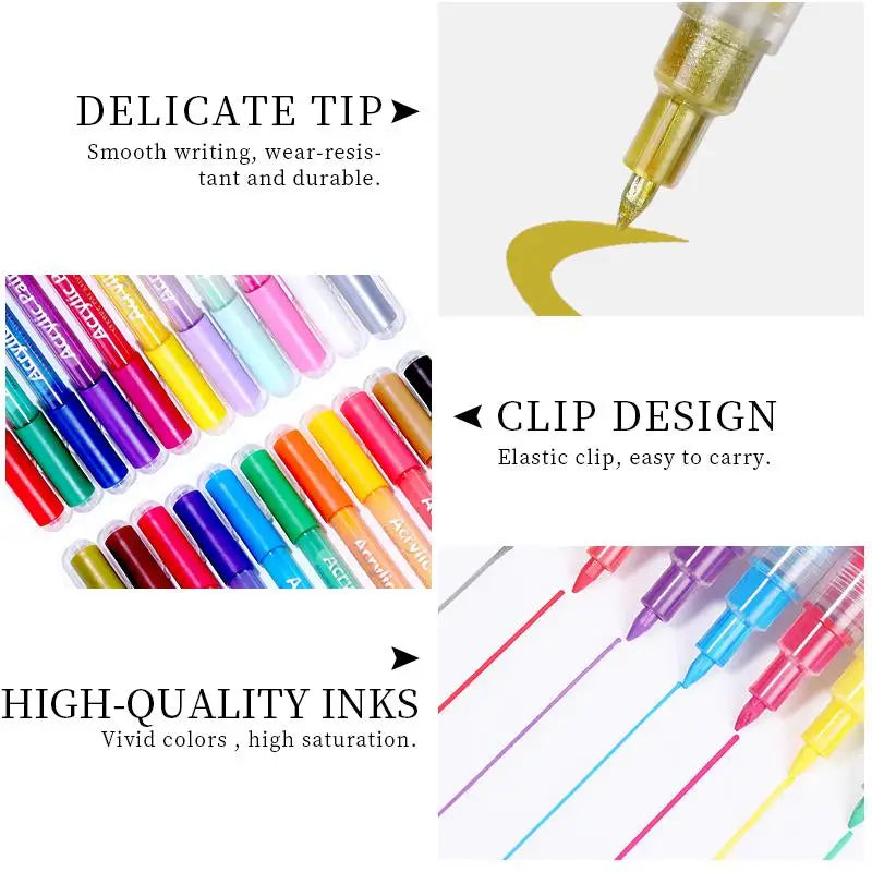 1Set Nail Art Drawing Pen Graffiti Nail Acrylic Pen Waterproof Painting Liner DIY 3D Abstract Line Nail Art Beauty Tool Manicure