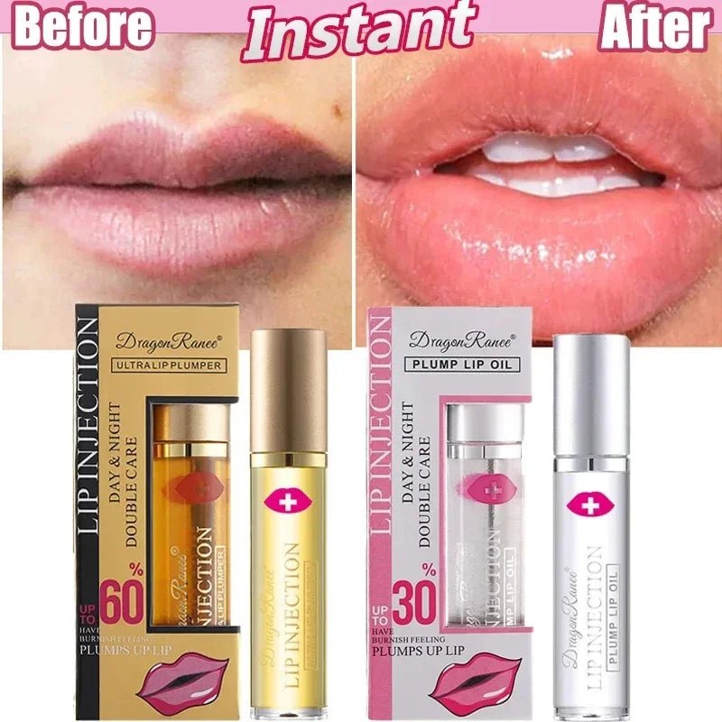 Instant Lip Plumping Essential Oil Nourishing Antiwrinkle Moisturising Sexy Lip Care Ultimate Plumping Lip Gloss Serum Cosmetics