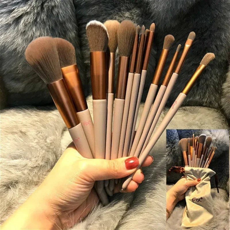 13Pcs Makeup Brush Set Make Up Concealer Brush Blush Powder Brush Eye Shadow Highlighter Foundation Brush Cosmetic Beauty Tools