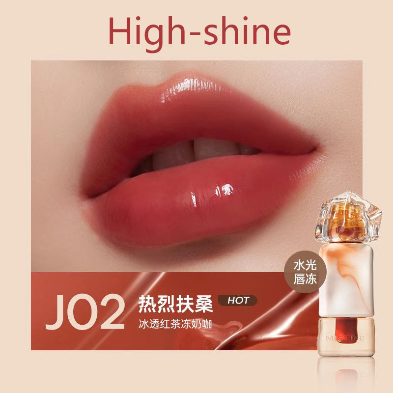 Mistine Lip Gloss Mirror-like Glossy Lip Tint Moisturizing Velvet Matte Long-lasting Liquid Lipstick