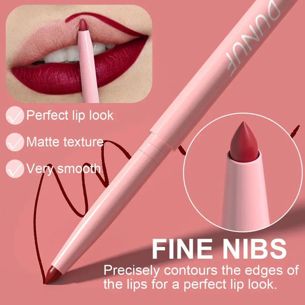 Lipstick Pen 6-color Lip Liner Matte Crayon Lipstick Long-lasting For Women's LIP Makeup  Gloss Sexy Lip Care Cosmetics