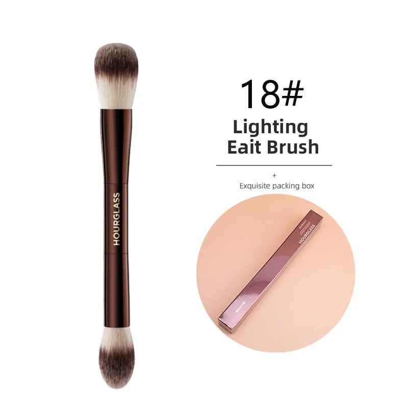 Hourglass Seamless Finish Concealer Brush Angled Concealer Brush Face Buildable Coverage Liquid Cream Stick Blending Makeup Tool