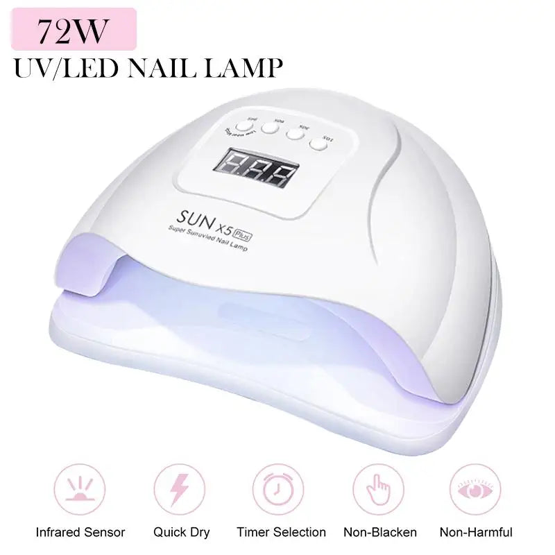 Manicure Set 32Colors Gel Nail Polish Set With UV LED Lamp Dryer Nail Art Vernis Semi Permanent UV Gel Set Nail Supplies Kit