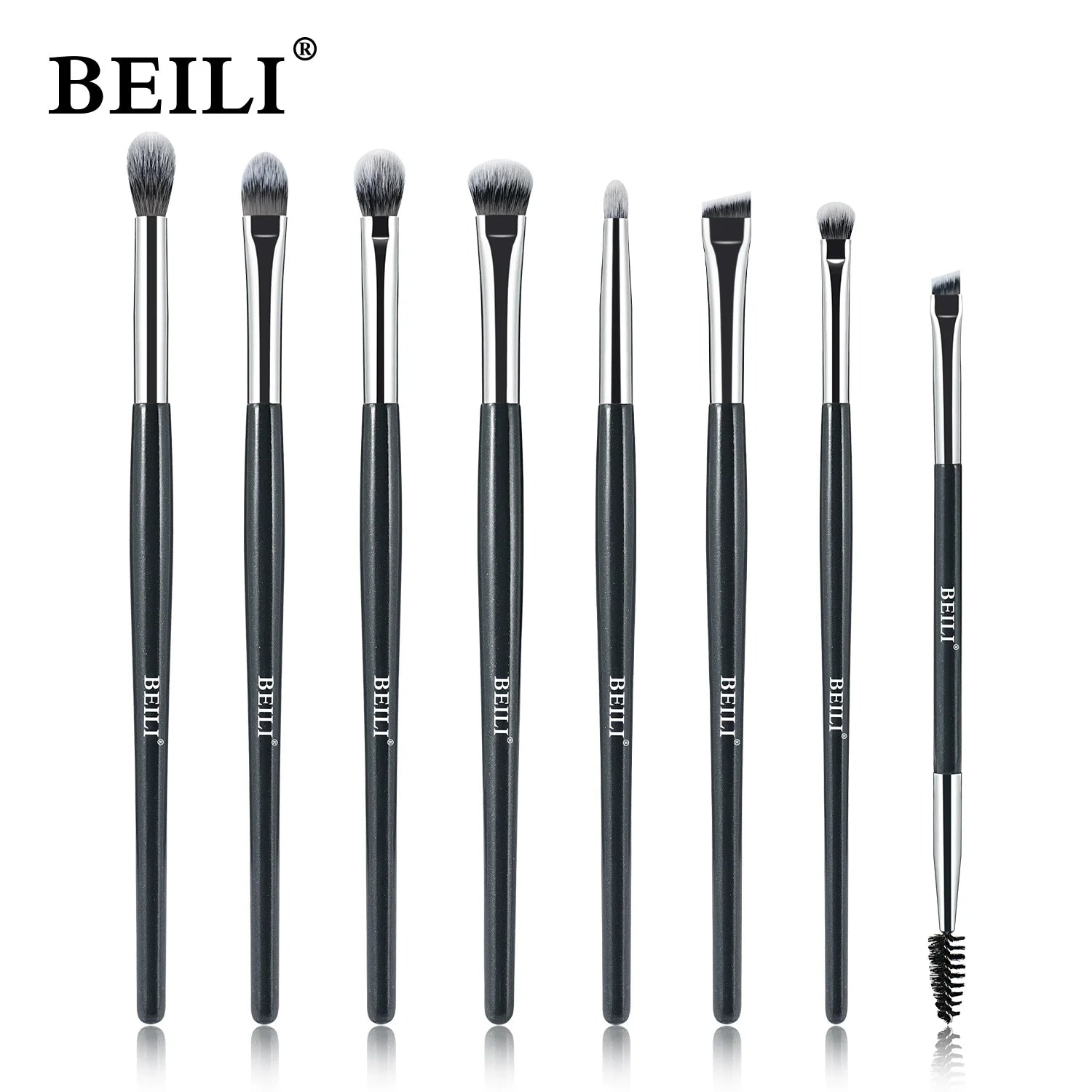 BEILI Professional Makeup Brushes 8/9/15/30Pcs for Foundation Contour Eyeshadow Blending Synthetic Hair Cosmetics Brush Set