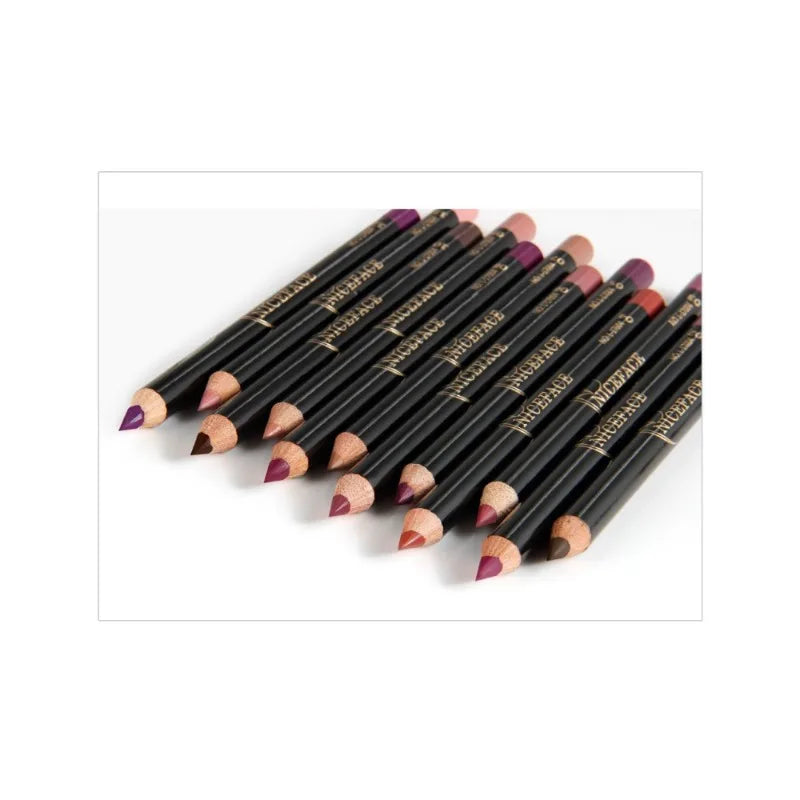 Professional 12 Color Matte Brown Lip Liner Waterproof Long Lasting Moisturizing Sexy Lip Pencil Women Natural Lipstick Makeup