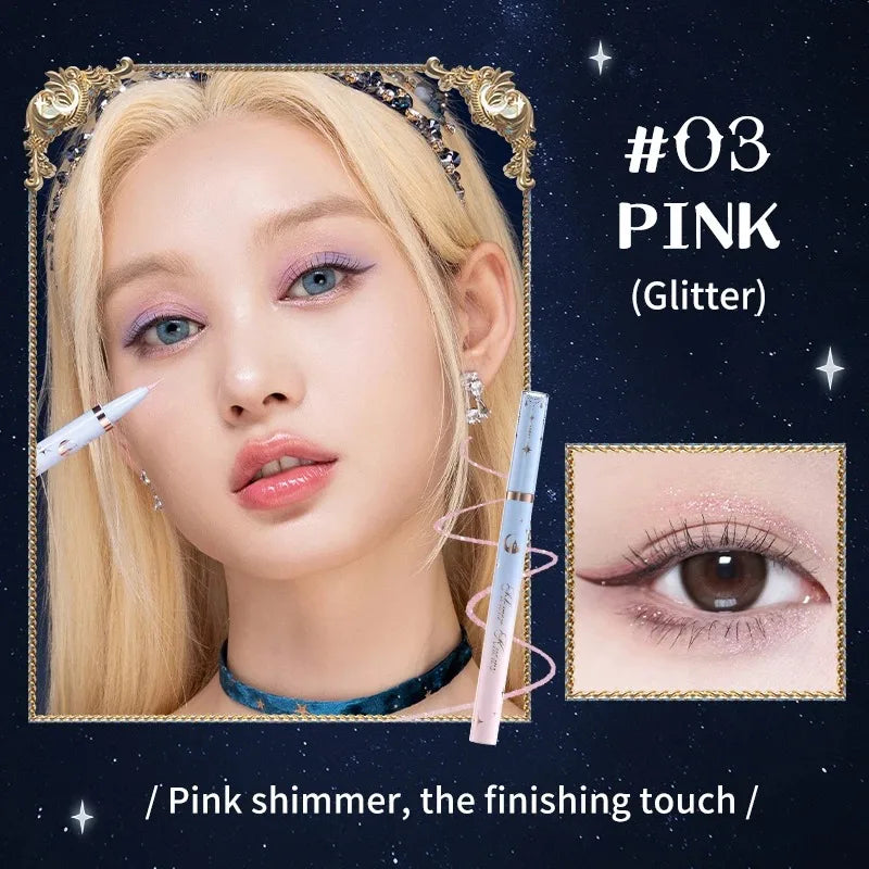 Flower Knows Moonlight Mermaid Waterproof Eyeliner Pen Super Slim Precise All Day Professional Liquid Eye Liner Pencil for Women