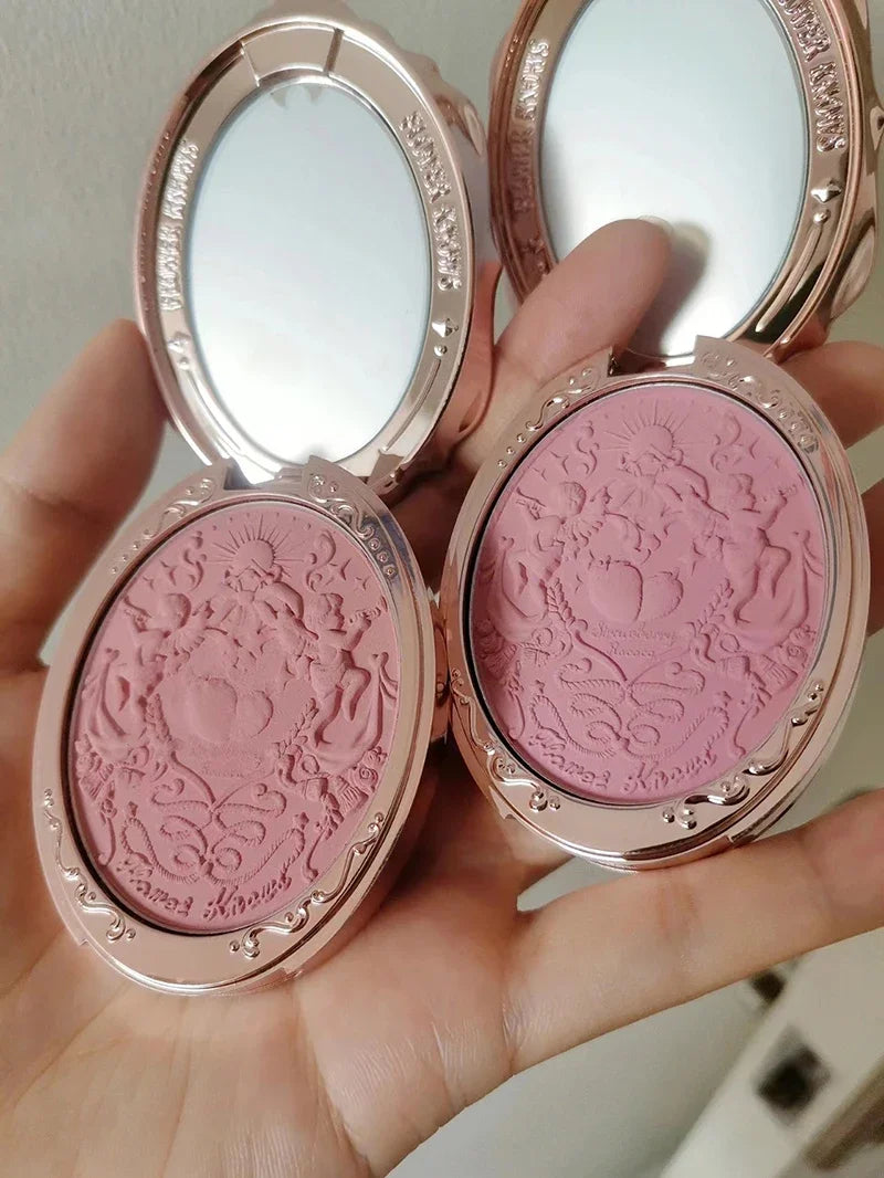 Flower Knows Embossed Matte Blush Highly Pigmented, Smooth Long-Lasting Face Enhancer for All-Day Color