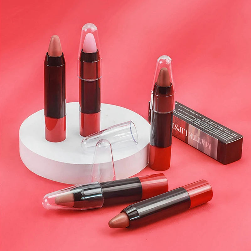 Matte Brown Lip Liner Pencil Lip Outline Contouring Lasting Waterproof Lipstick Crayon Moisturize Lip Balm Cosmetics New