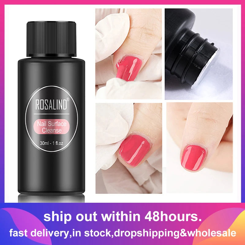 1pcs 30ml Nail Degreaser Removes Excess Gel Enhances Shine UV LED Nail Gel Polish Brush Cleaner