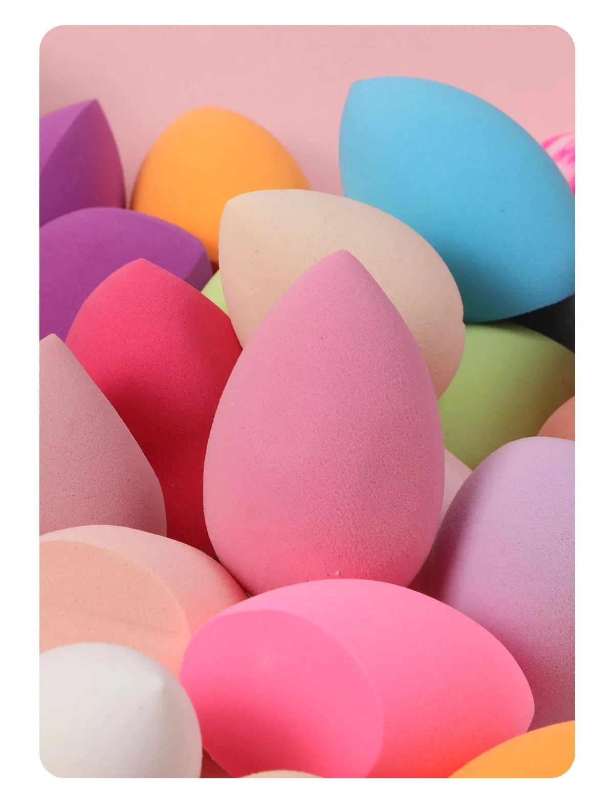 100/10Pcs Colorful Makeup Sponges Beauty Egg Face Liquid Foundation Concealer Blender Cosmetic Puff Makeup Sponge Tools