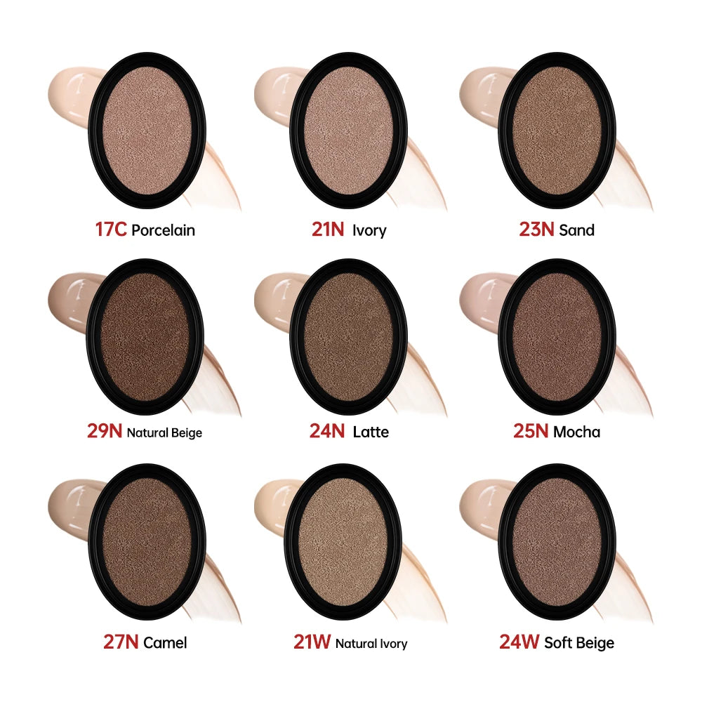 TIRTIR Cushion Refills Foundation Sunscreen Waterproof Long-lasting Brighten Foundation Cream Women Base Makeup Face Cosmetics