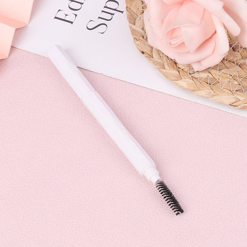 Double Headed Eyebrow And Eyelash Comb Spiral Brush Fine Toothed Small Steel Comb Professional Beauty Makeup Tools For Eye