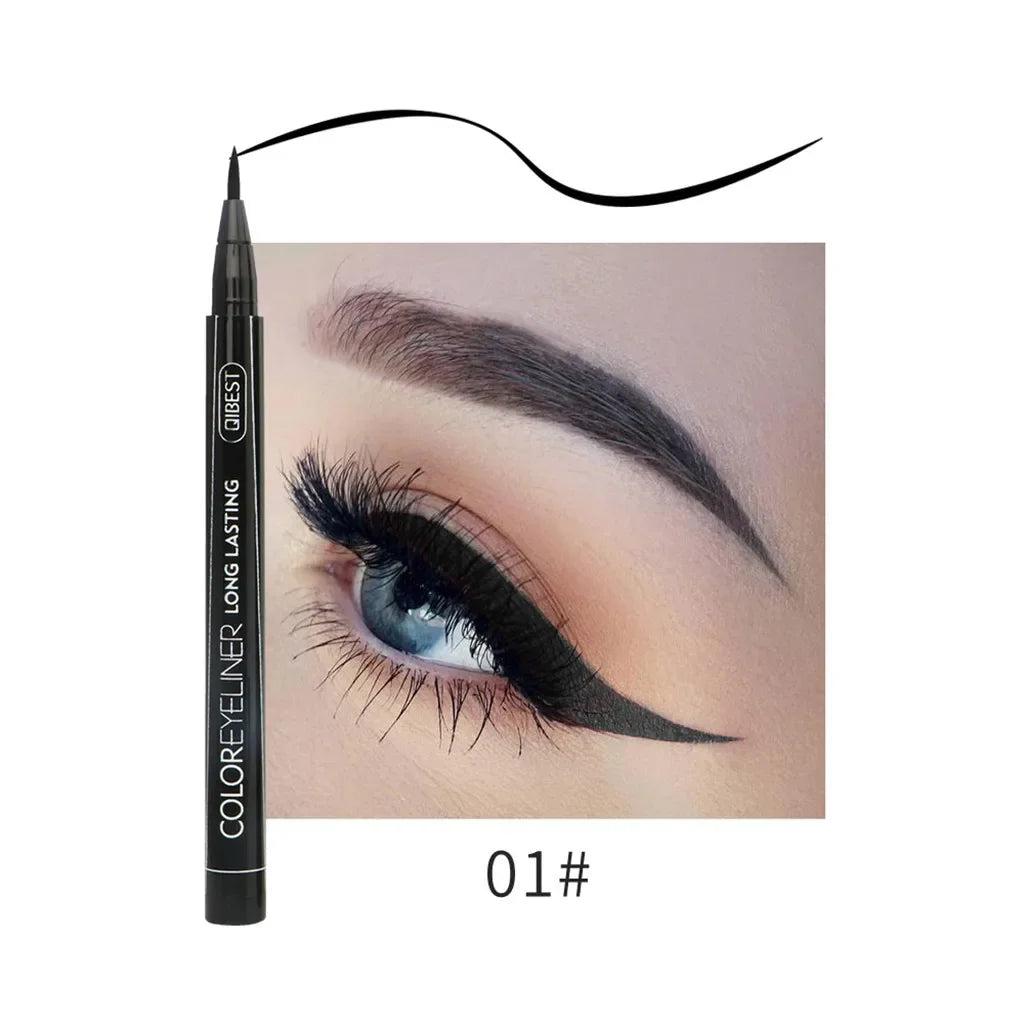 Makeup 12 Color Eyeliner Liquid Waterproof Easy To Wear Make Up Matte Eye Liner Blue Red Green White Gold Brown Eyleliner