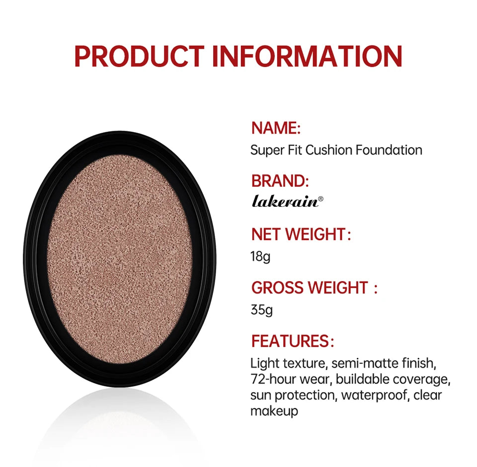 TIRTIR Cushion Refills Foundation Sunscreen Waterproof Long-lasting Brighten Foundation Cream Women Base Makeup Face Cosmetics