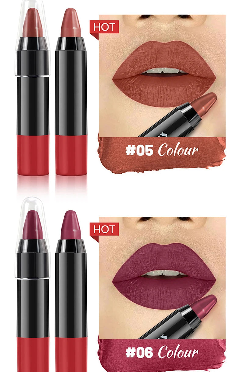 Matte Brown Lip Liner Pencil Lip Outline Contouring Lasting Waterproof Lipstick Crayon Moisturize Lip Balm Cosmetics New