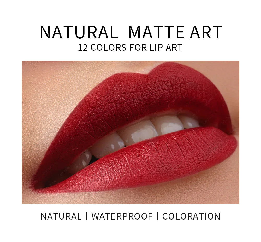 Nude Series Velvet Matte Lipstick Pencil Waterproof Long Lasting Red Lip Stick Non-Stick Cup Makeup Lip Tint Pen Cosmetic Makeup