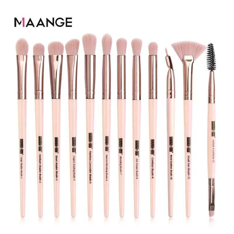 Makeup brushes set professional 12 pcs/lot Makeup Brushes Set Eye Shadow Blending Eyeliner Eyelash Eyebrow Brush For Makeup Tool