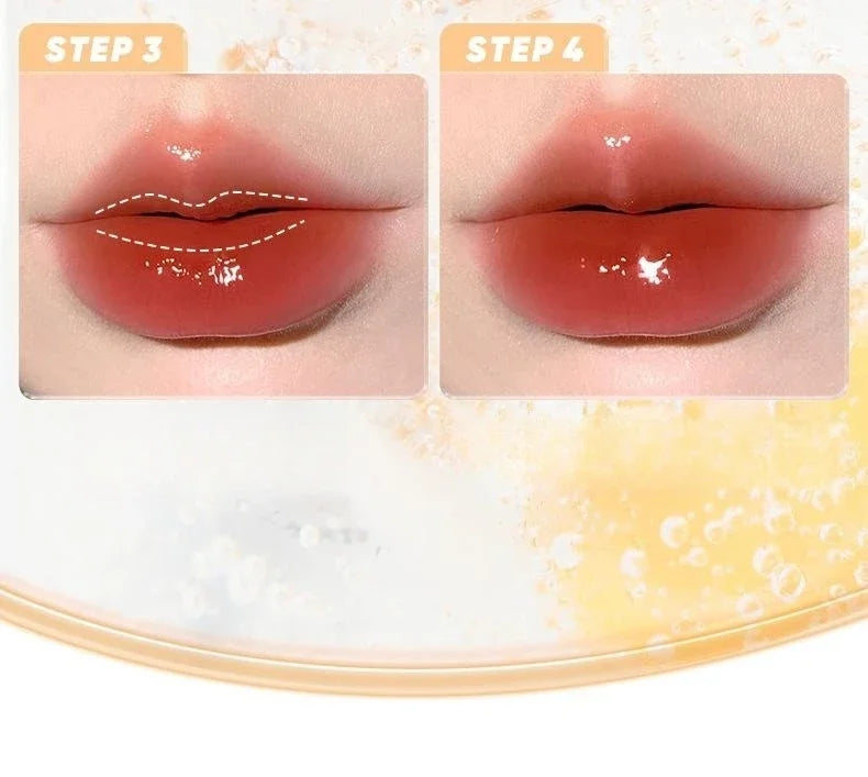 Judydoll Ice Iron Lip Glaze Lipsticks Non-Stick Cups Mirror Shine Watery Lip Lotion Metal Brush Head Makeup Cosmetics