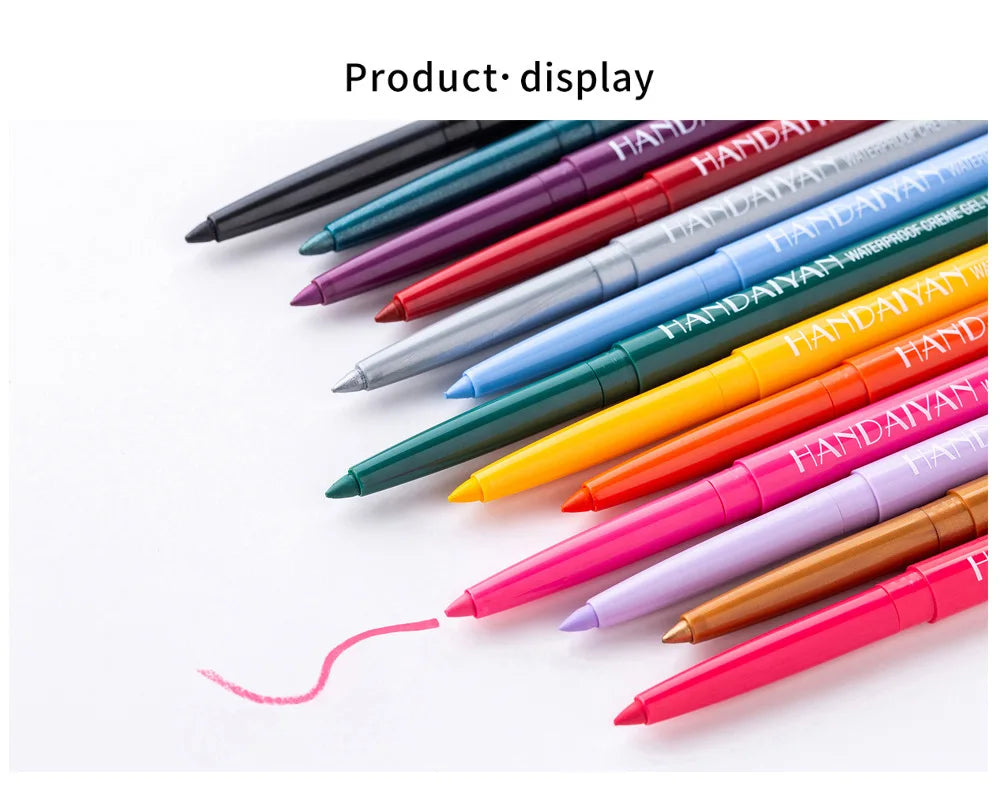 Sexy Purple Waterproof Matte Eye Cosmetics EyeLiner Pencil Long Lasting Women Fashion Pink Black Eye Charming Eye Liner Pencil