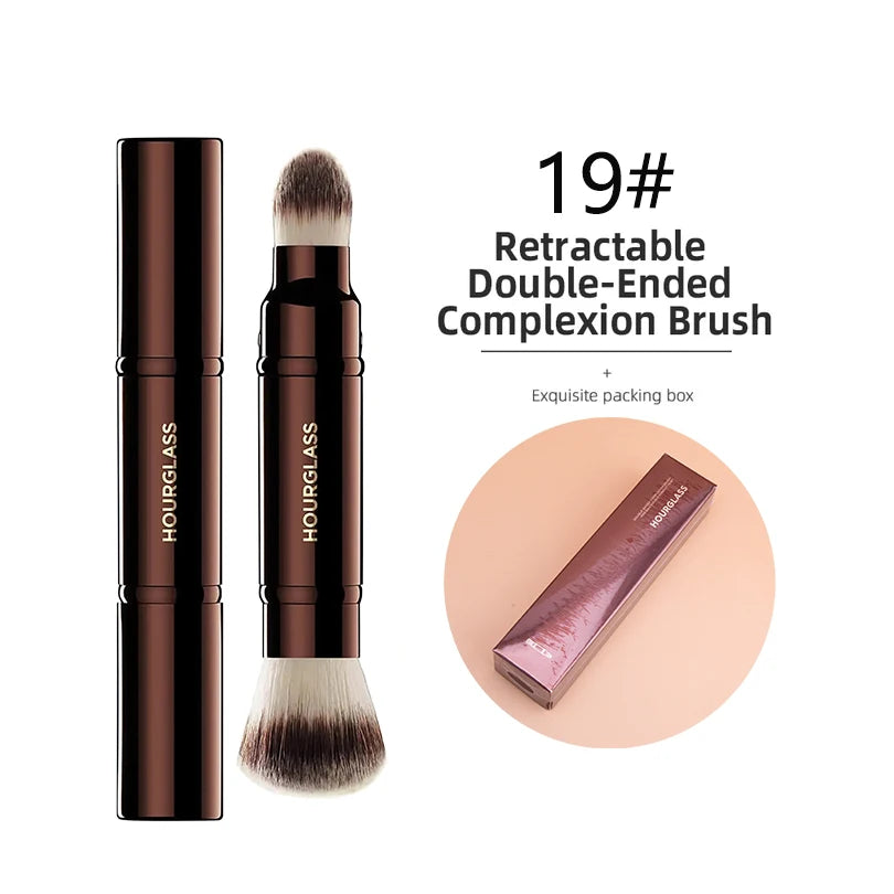 Hourglass Seamless Finish Concealer Brush Angled Concealer Brush Face Buildable Coverage Liquid Cream Stick Blending Makeup Tool