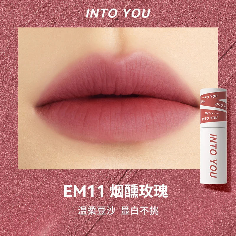 INTO YOU LIP MUD The Female Protagonist's Lips And Cheeks Are Dual Purpose Misted Face Mouth And Red Lip Beauty Cosmetics